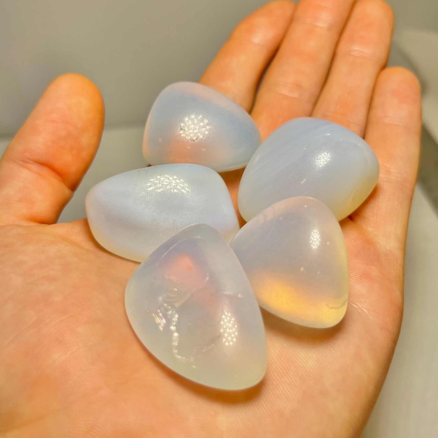 Mystical Opalite Tumbled Pocket Stone for Serenity | Mystics Vibe