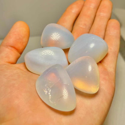 Mystical Opalite Tumbled Pocket Stone for Serenity | Mystics Vibe