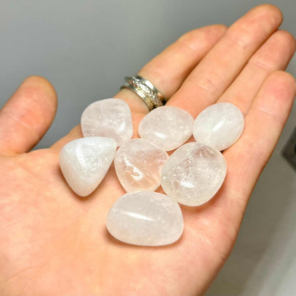Healing Snow Quartz Tumbled Crystal for Mystical Energy