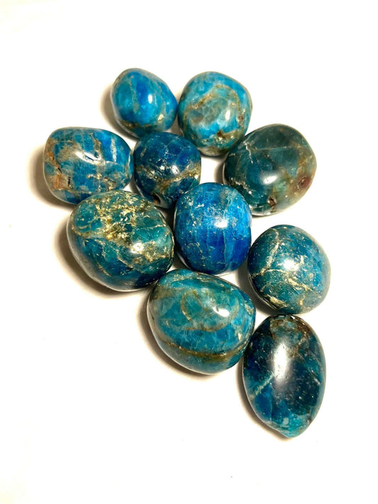 Blue Apatite Tumbled Stone for Inspiration | Mystics Vibe