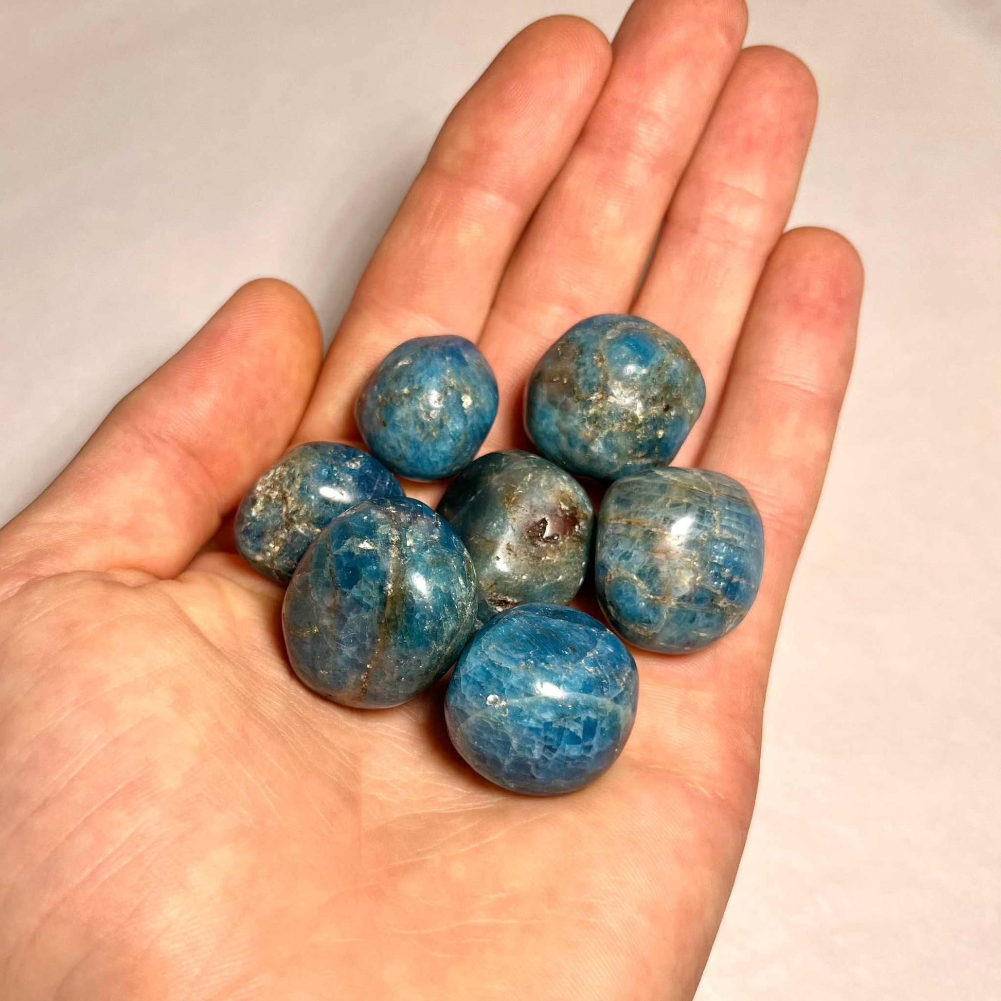 Blue Apatite Tumbled Stone for Inspiration | Mystics Vibe