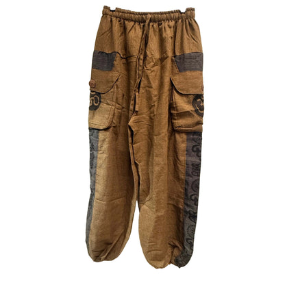 Unisex Cotton Om Cargo Pants