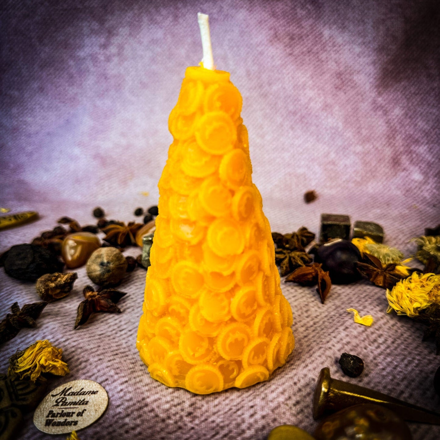 Cone of Coins Candle Spell Kit - Money Attraction & Prosperity Magic