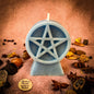 Beeswax Pentacle of Protection Spell Candle