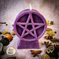 Beeswax Pentacle of Protection Spell Candle