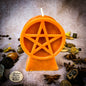 Beeswax Pentacle of Protection Spell Candle