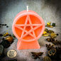 Beeswax Pentacle of Protection Spell Candle