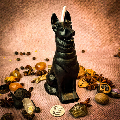 Beeswax Faithful Dog Spell Candle