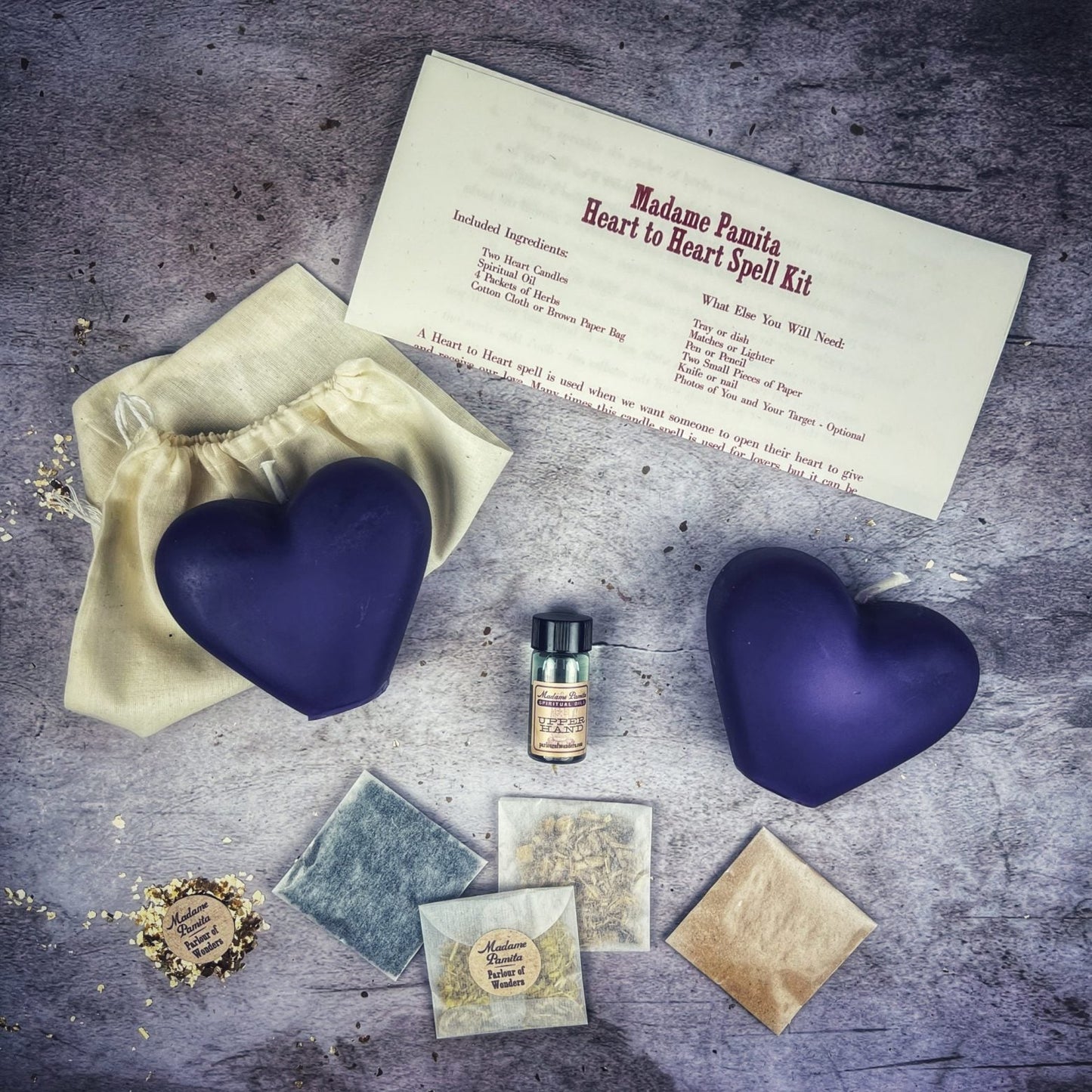 Heart to Heart Candle Spell Kit - Love Connection & Reconciliation Magic