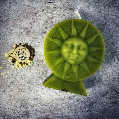 Beeswax Shining Sun Spell Candle