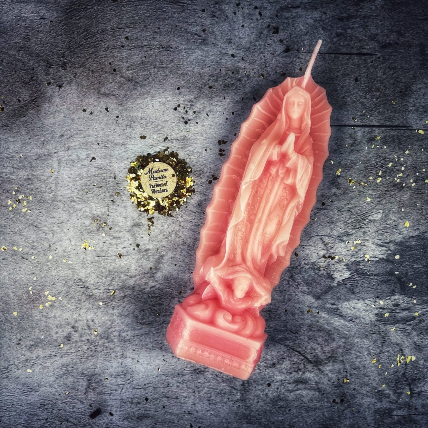 Beeswax Nuestra Señora de Guadalupe Spell Candle