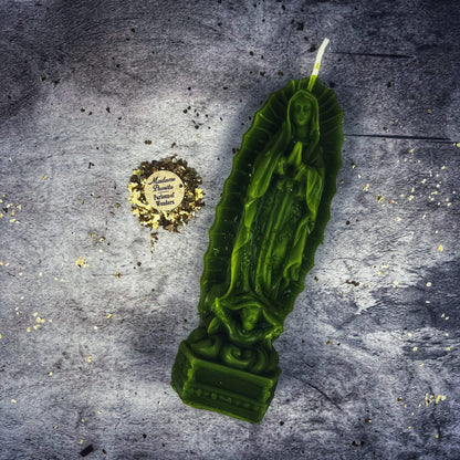 Beeswax Nuestra Señora de Guadalupe Spell Candle