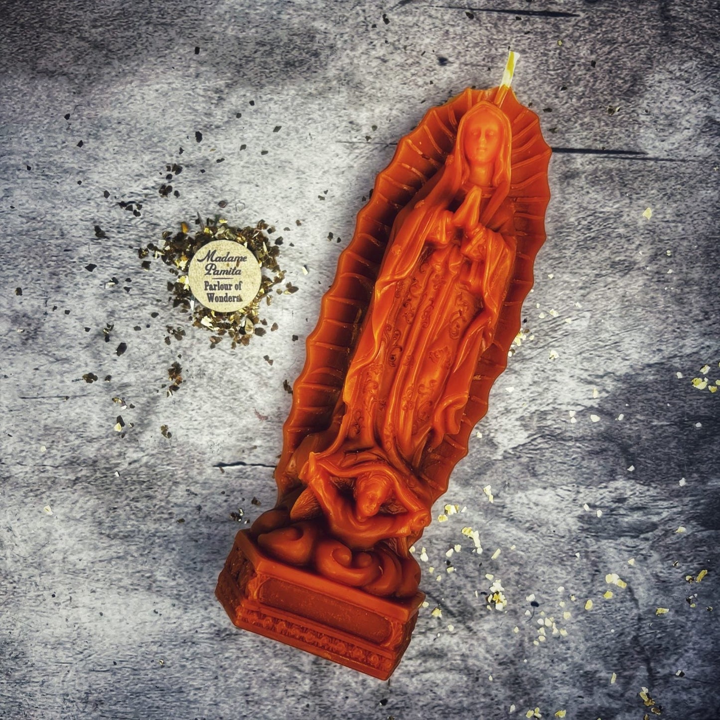 Beeswax Nuestra Señora de Guadalupe Spell Candle