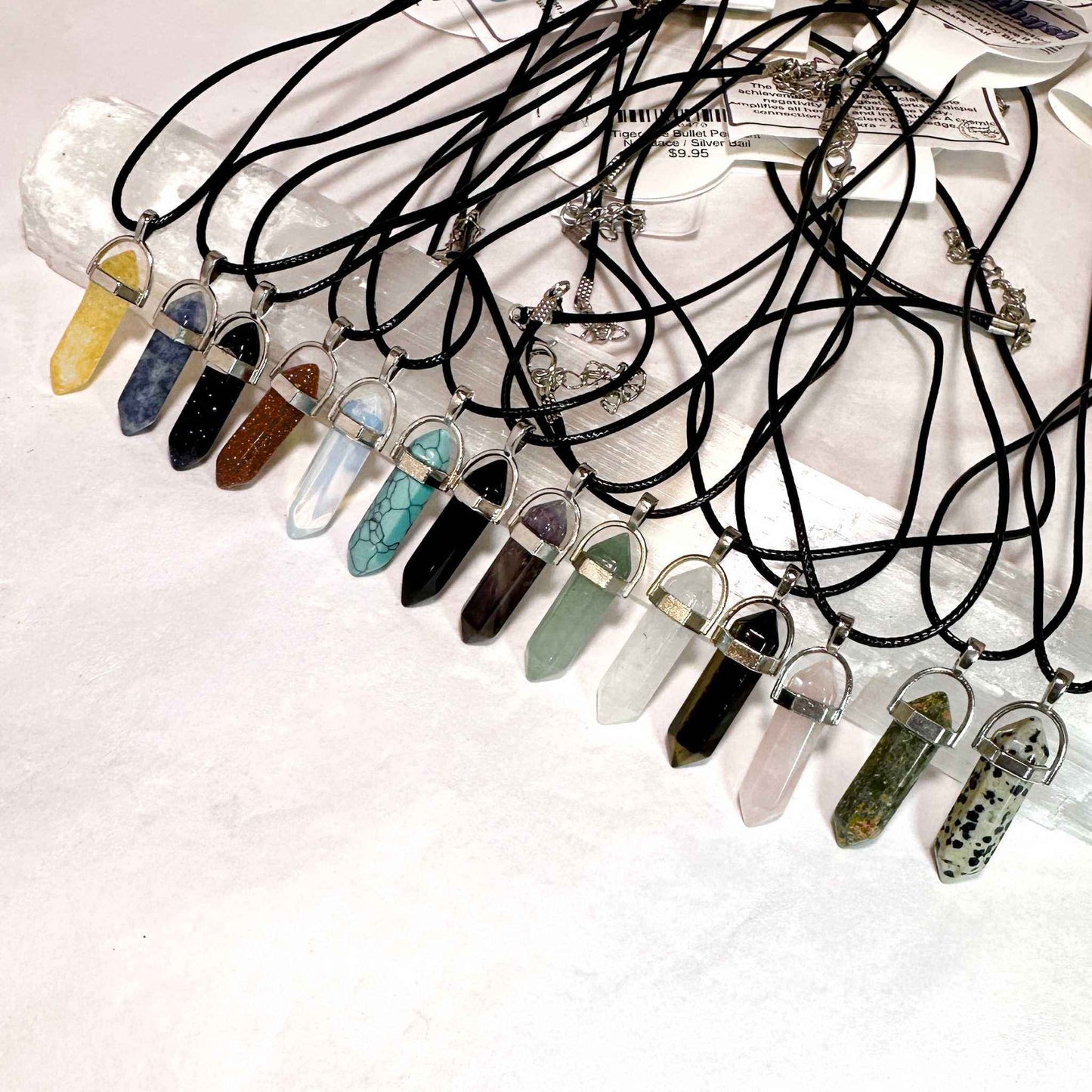 Unakite Bullet Point Necklace