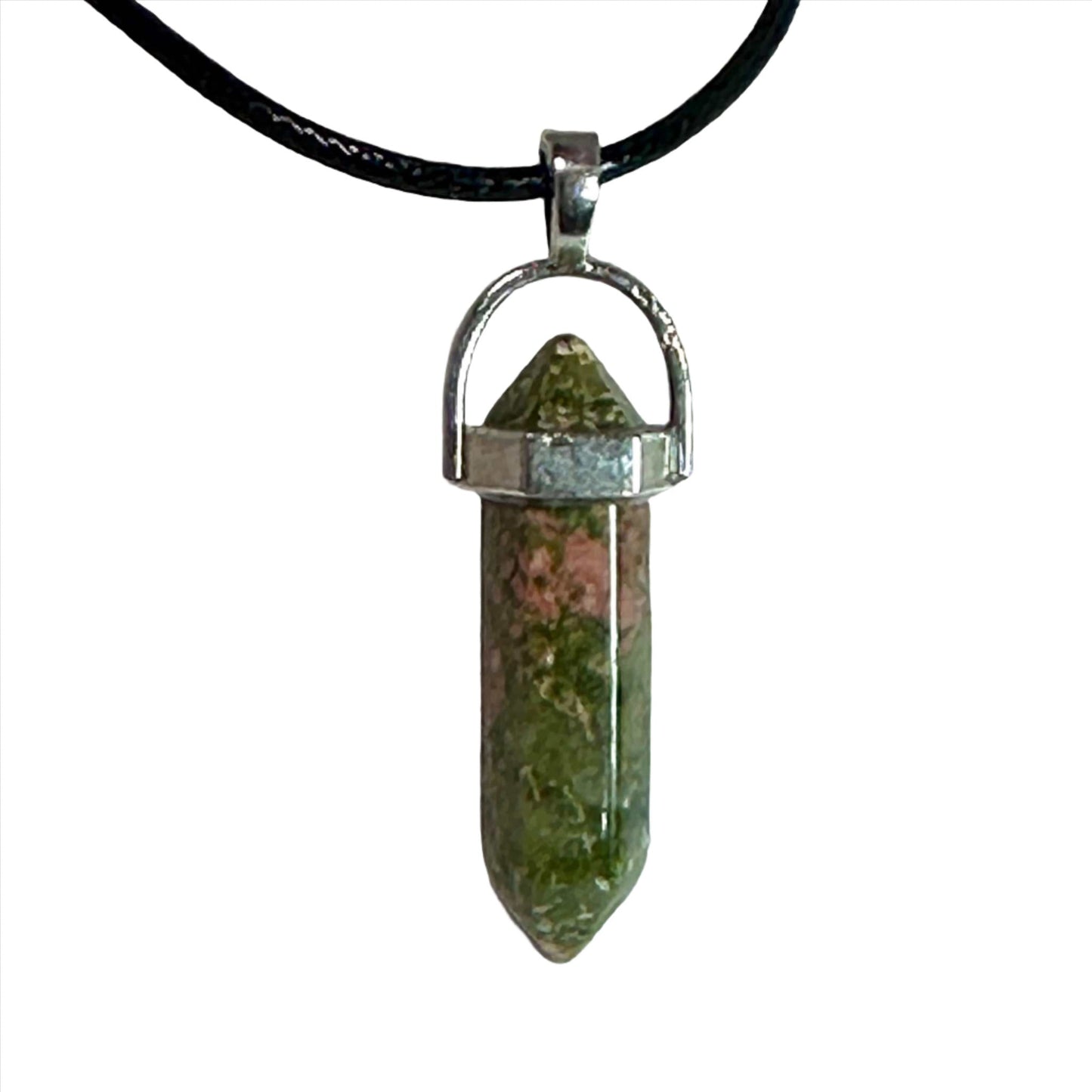 Unakite Bullet Point Necklace