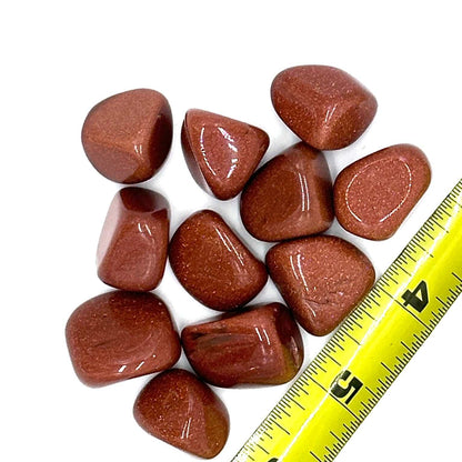 Premium Goldstone Tumbled Stone For Ambition And Energy