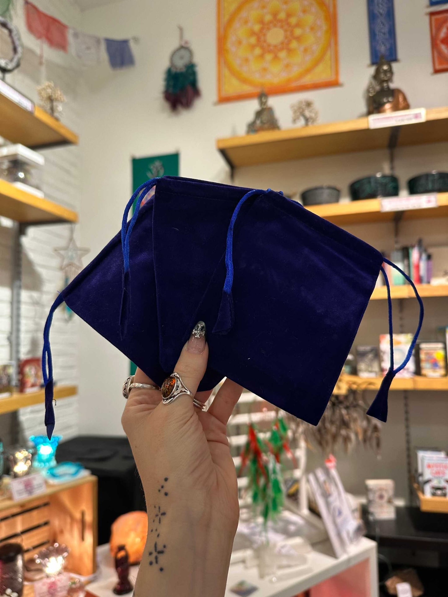 Blue Velvet Spirit Bags