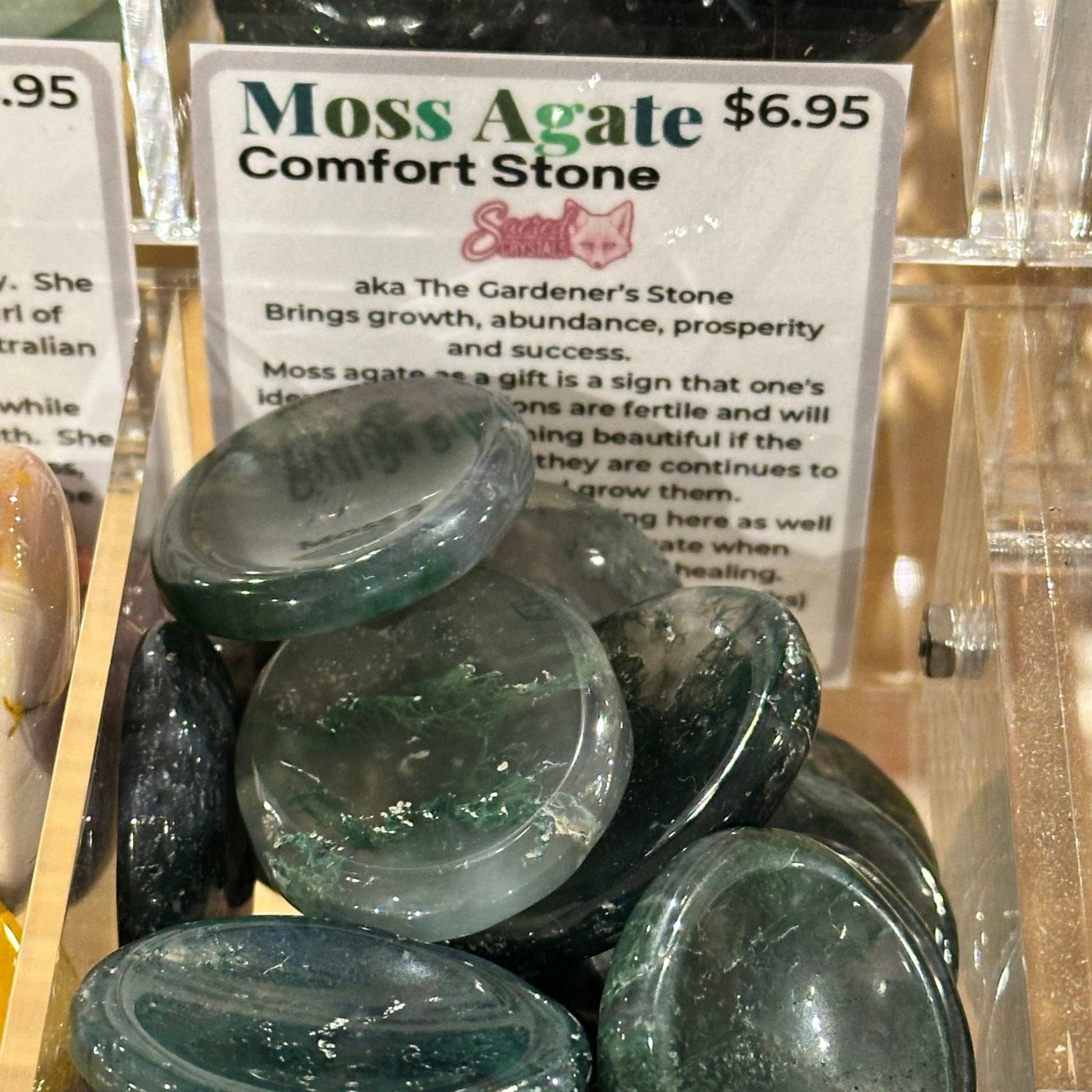 Mystical Moss Agate Pocket Stone For Growth And Harmony