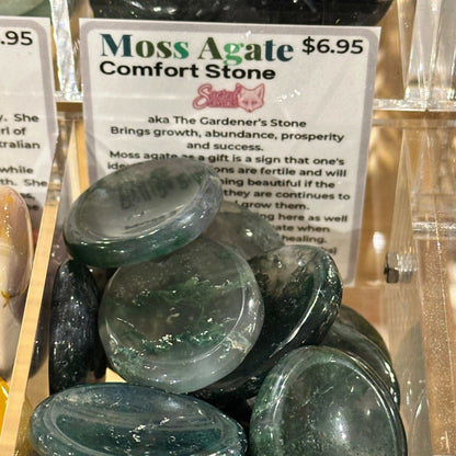 Mystical Moss Agate Pocket Stone For Growth And Harmony