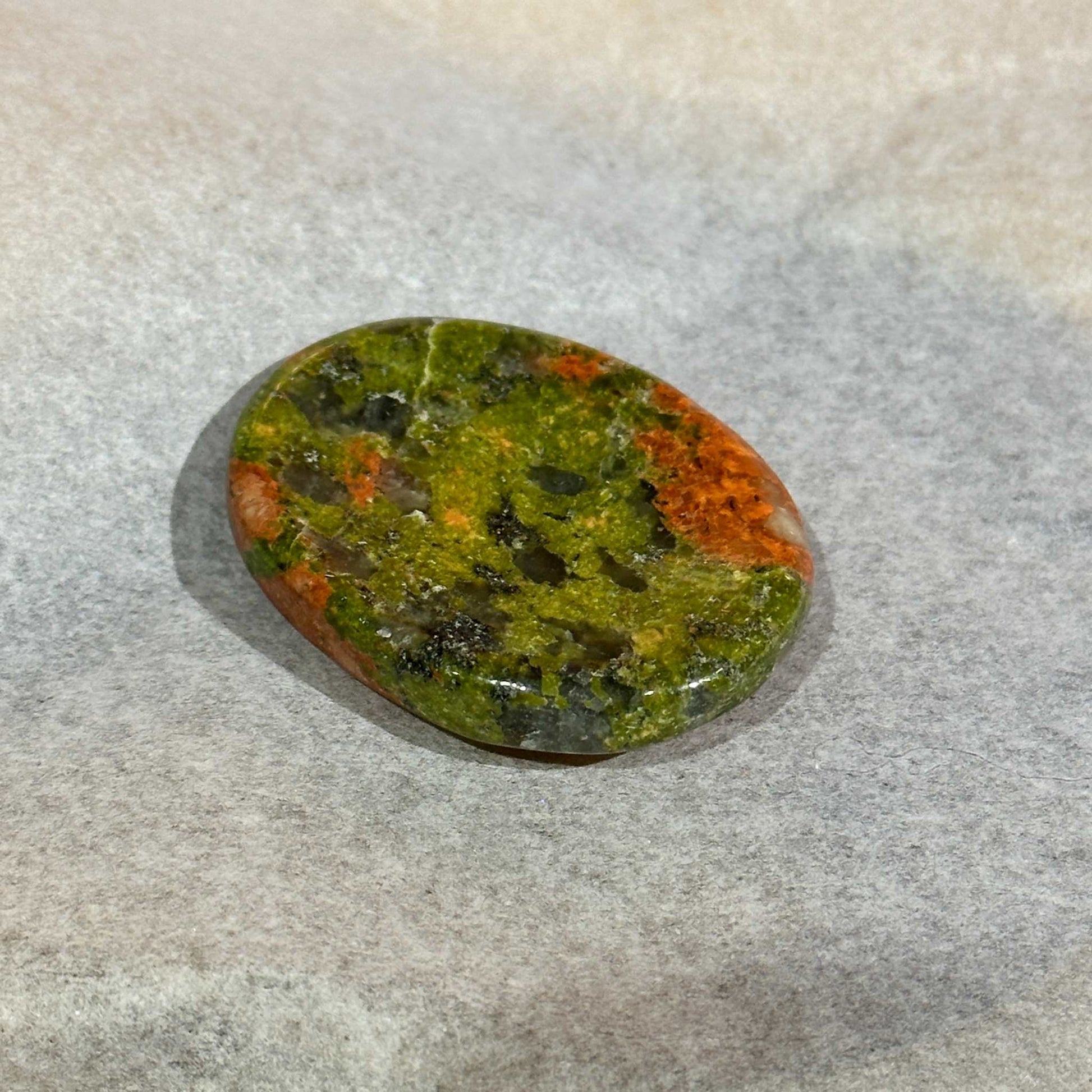 Mystical Unakite Pocket Stone for Growth and Harmony
