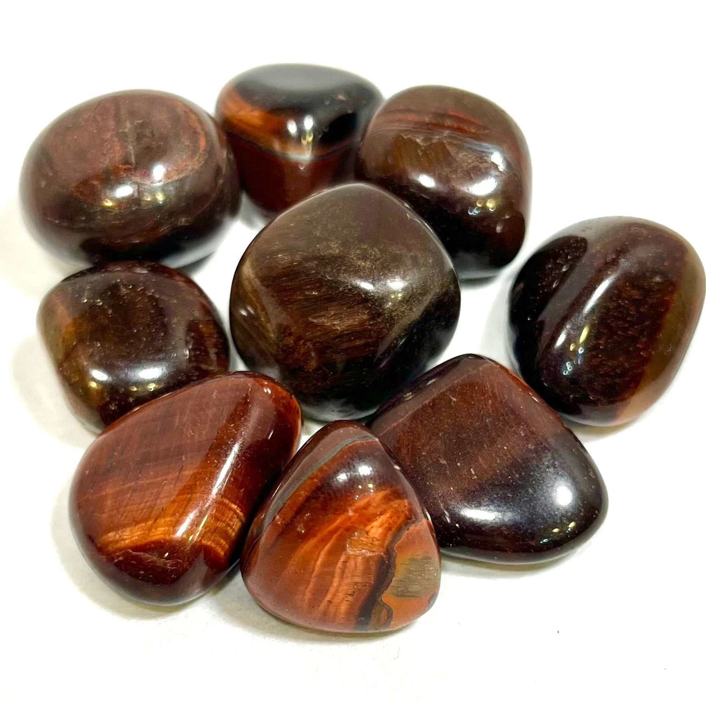 Red Tiger Eye Tumbled Stone for Confidence and Vitality
