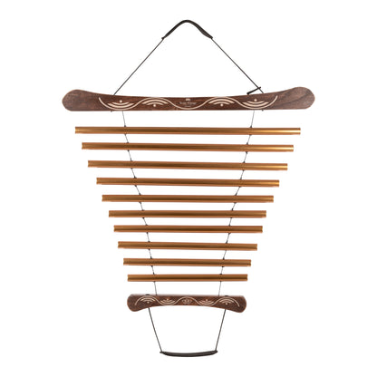35" Meditation Flow Chime, 440 Hz, 10 Notes, G Major, Bronze