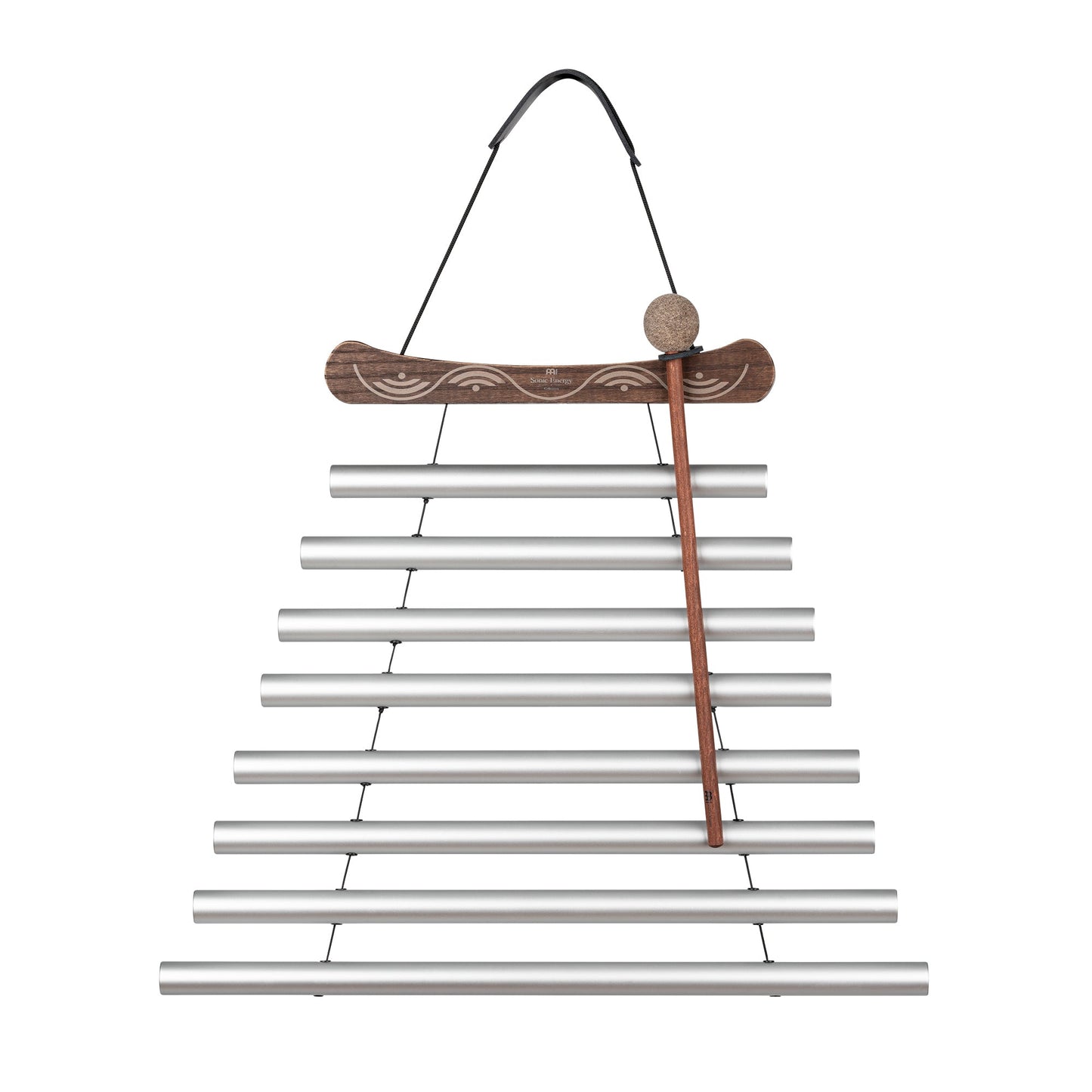 24" Meditation Flow Chime, 432 Hz, 8 Notes, C# Minor, Silver