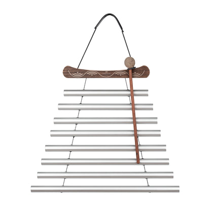 24" Meditation Flow Chime, 432 Hz, 8 Notes, C# Minor, Silver