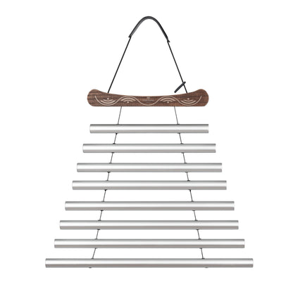 24" Meditation Flow Chime, 432 Hz, 8 Notes, C# Minor, Silver