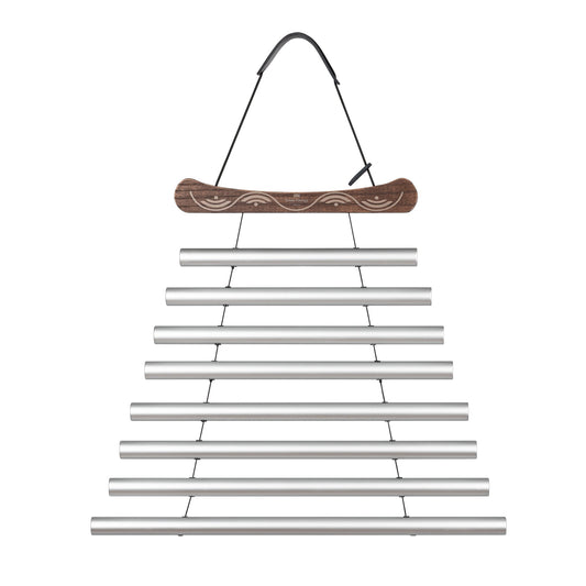 24" Meditation Flow Chime, 432 Hz, 8 Notes, C# Minor, Silver