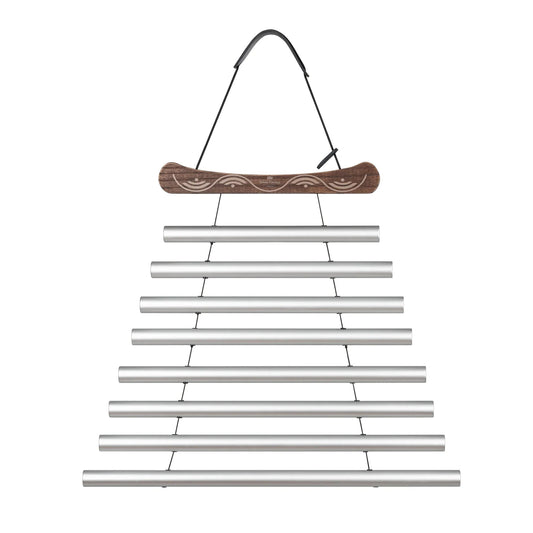 24" Meditation Flow Chime, 432 Hz, 8 Notes, C# Minor, Silver