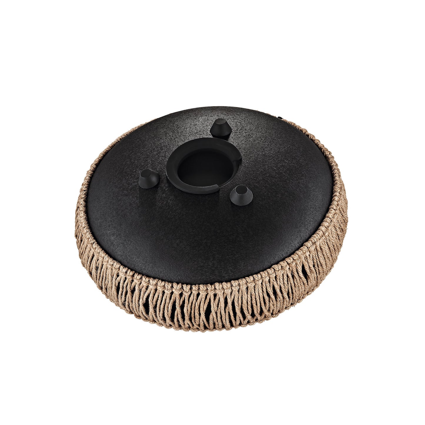 10" Medium Octave Steel Tongue Drum, B Minor, 8 Notes, 432 Hz, Black