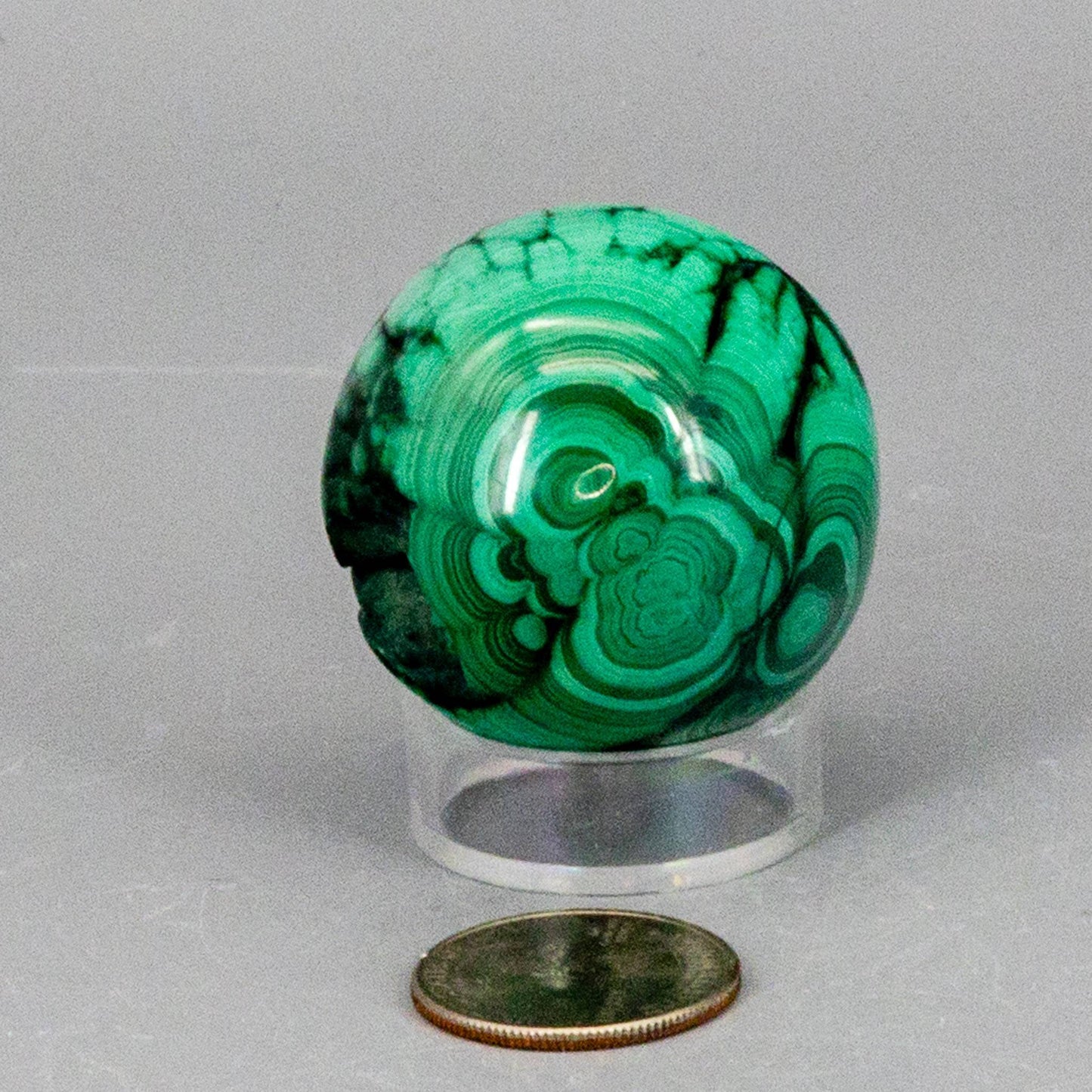 Malachite Sphere, Protective Healing Crystal