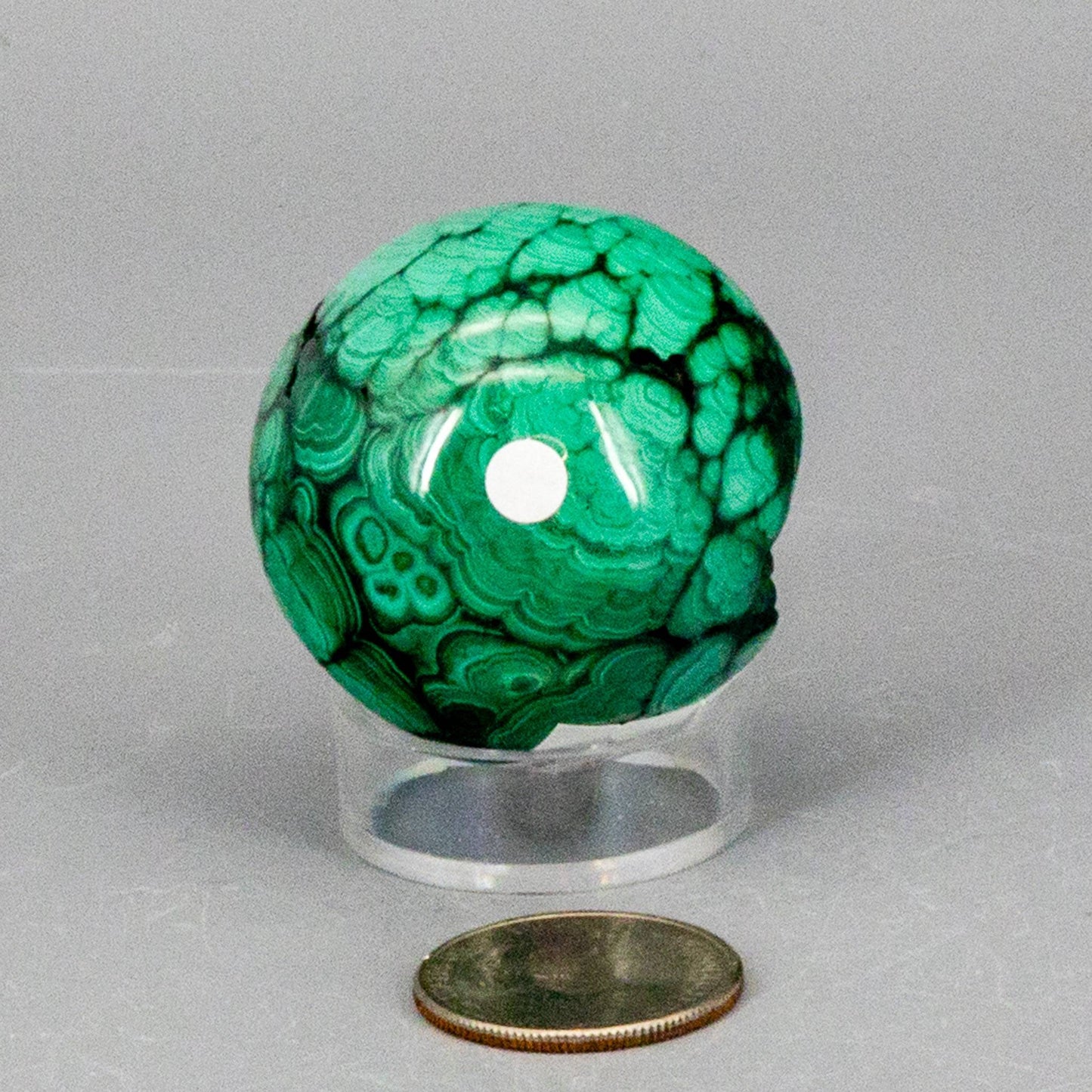 Malachite Sphere, Protective Healing Crystal