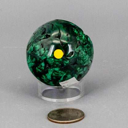 Malachite Sphere, Protective Healing Crystal
