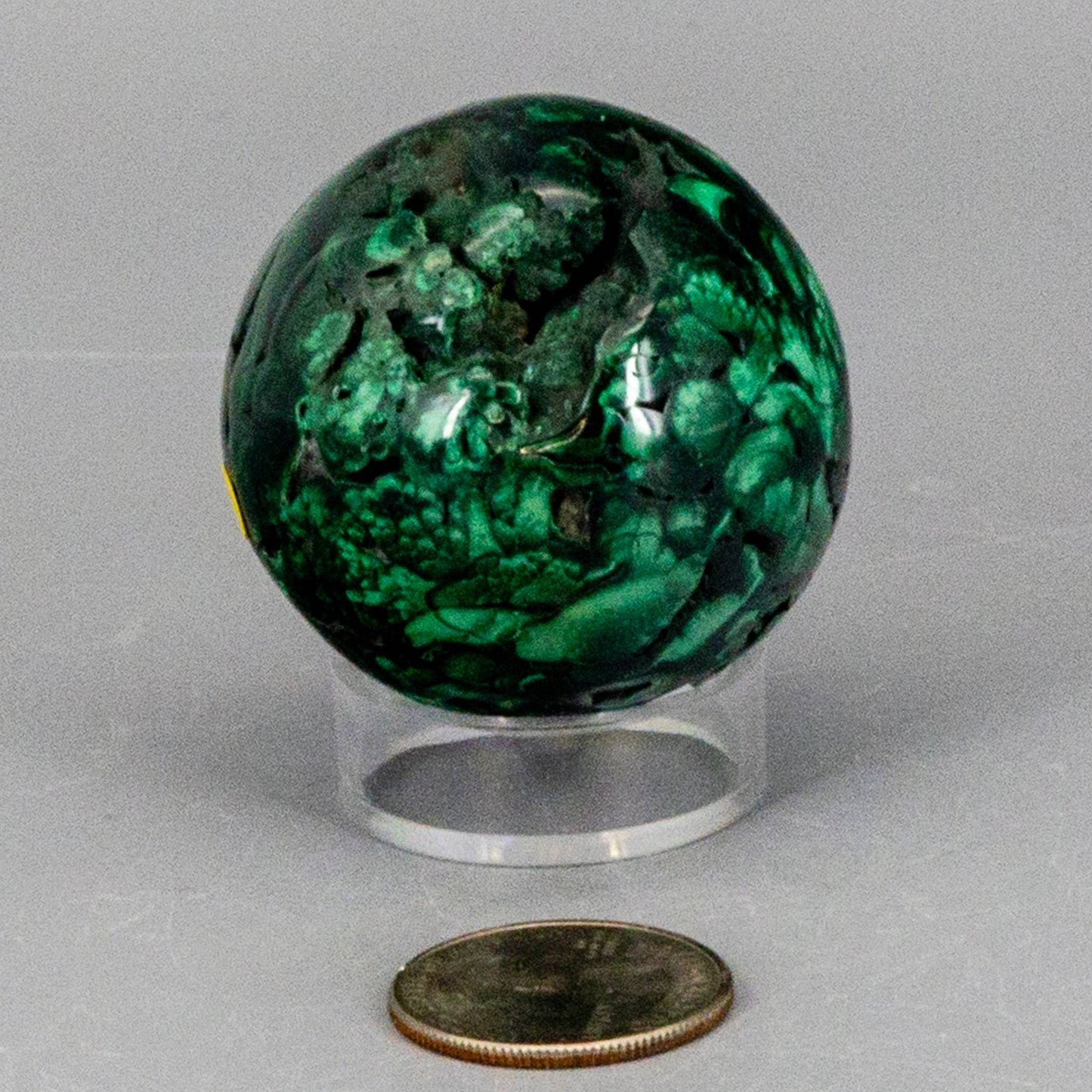 Malachite Sphere, Protective Healing Crystal