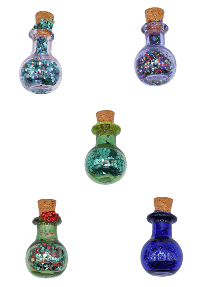Glittery Fairy Spell Jar Magnet