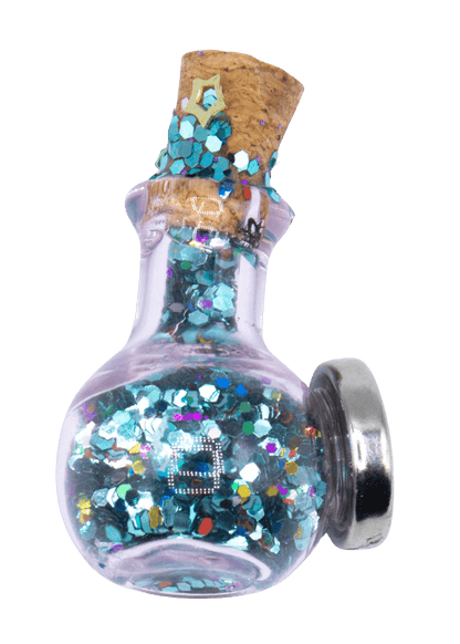 Glittery Fairy Spell Jar Magnet