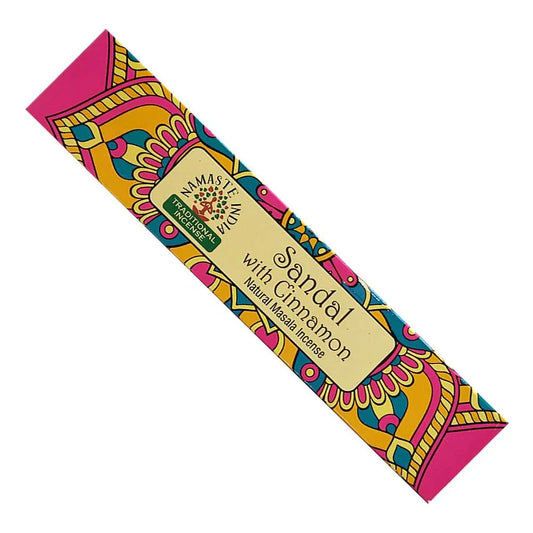 Namaste India Sandal Cinnamon Incense Stick for Relaxation | Mystics Vibe