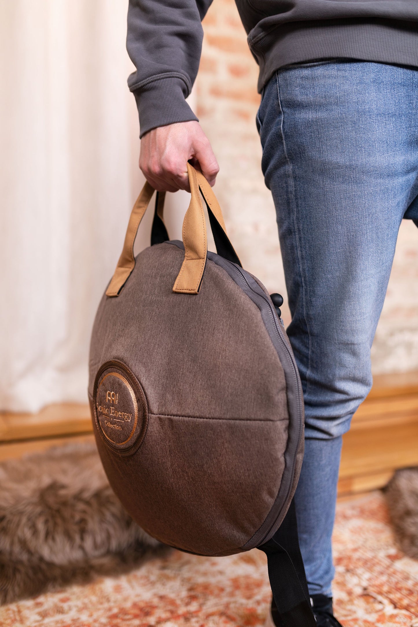 16" Octave Steel Tongue Drum, D Kurd, Black