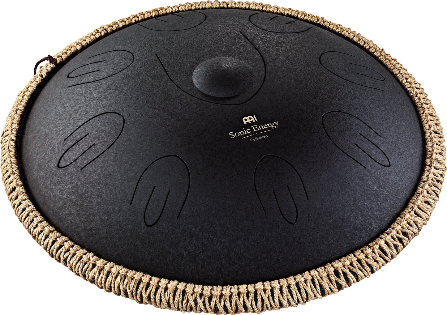 16" Octave Steel Tongue Drum, D Kurd, Black