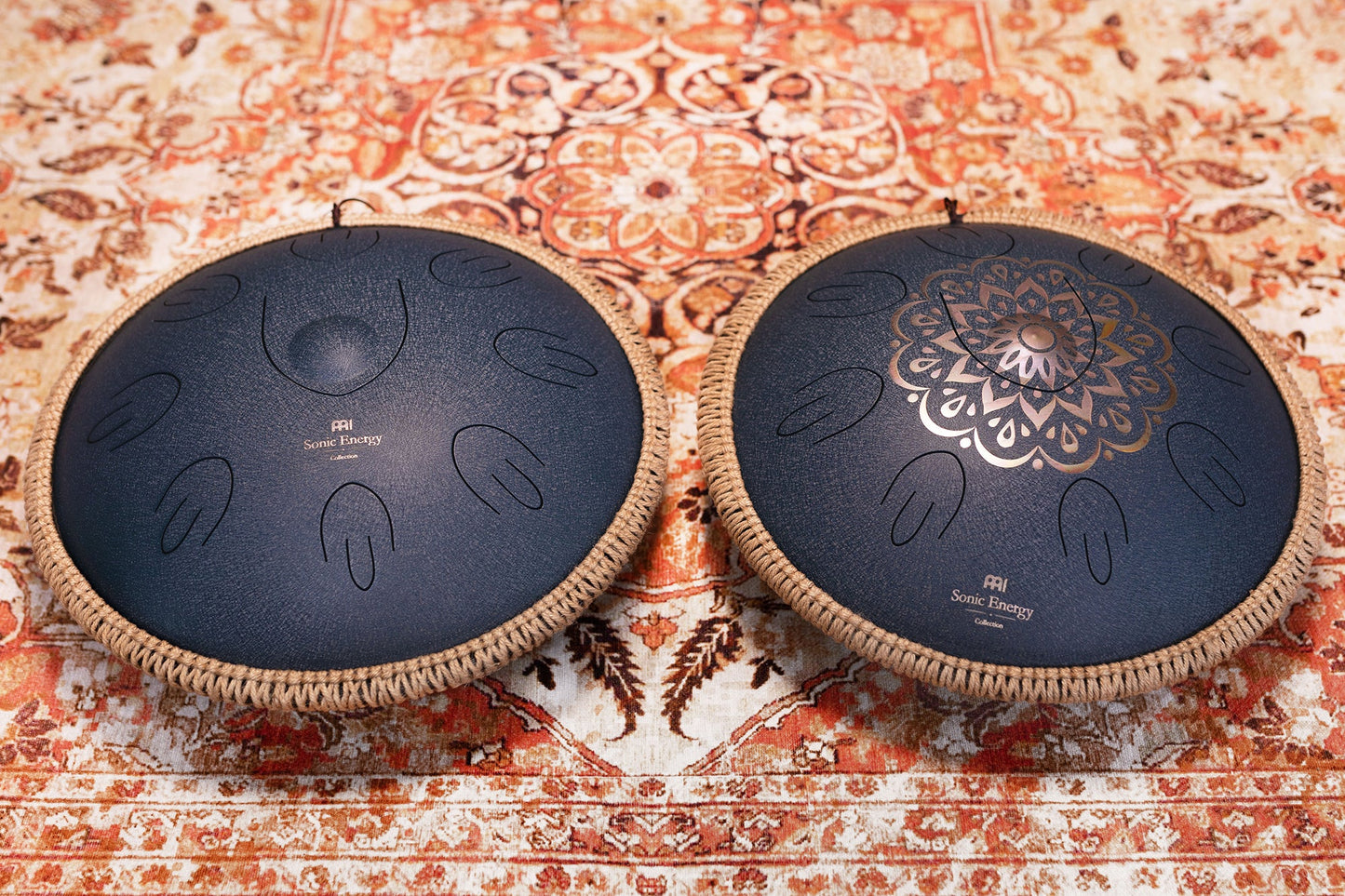 16" Octave Steel Tongue Drum, D Amara, Navy Blue