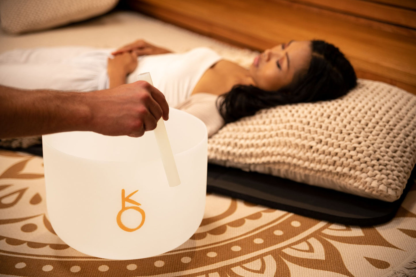 12" Planetary Tuned Crystal Singing Bowl, Chiron 172.86 Hz