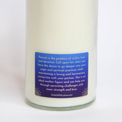 Parvati Crystal Altar Candle