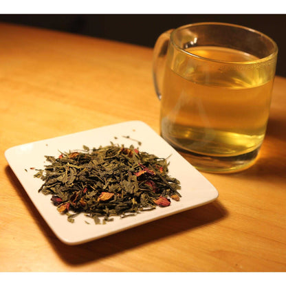 Premium Organic Cherry Green Tea Blend for Daily Energy