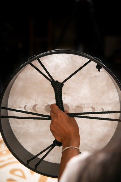 14" Ritual Drum, Moon Phases, True Feel Synthetic Head