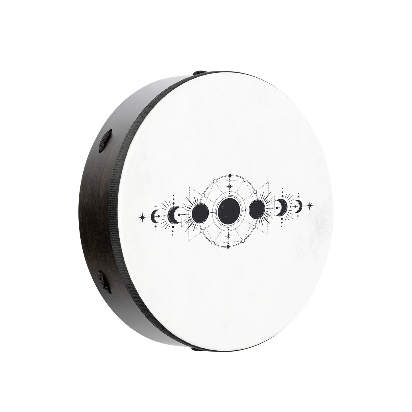 14" Ritual Drum, Moon Phases, True Feel Synthetic Head