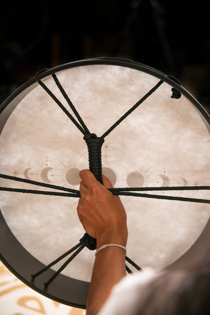 16" Ritual Drum, Moon Phases, True Feel Synthetic Head