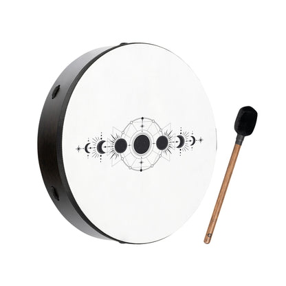 16" Ritual Drum, Moon Phases, True Feel Synthetic Head