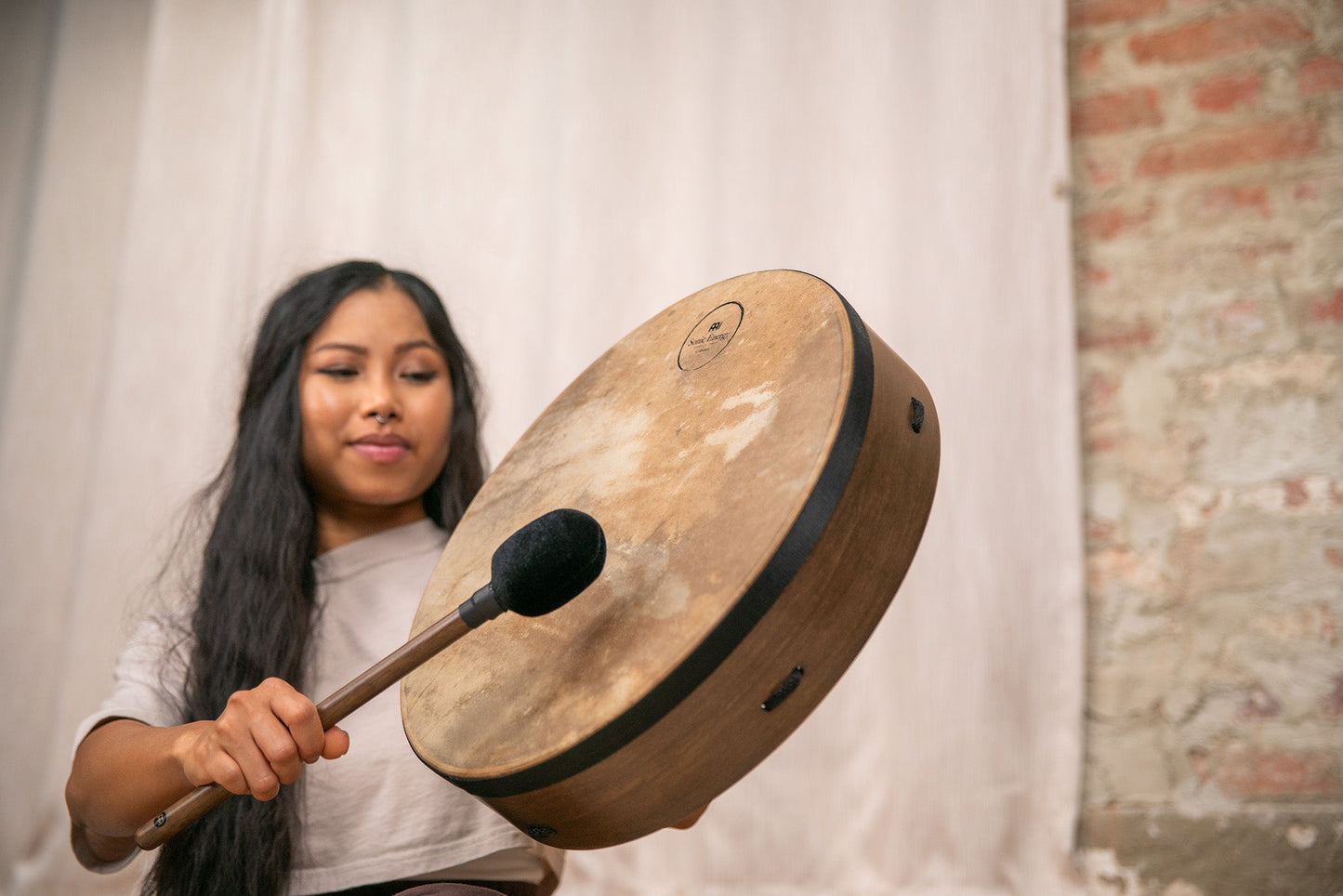 16" Ritual Drum, Goat Head